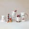 Hello Honey® 4" Multicolor Holiday Round Hand-Painted Stoneware Mug Set